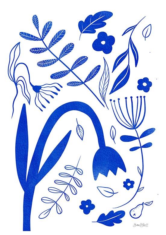 Blaue Blüten 01