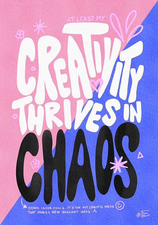 Creative Chaos Pink Lila