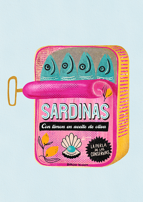 Sardinen - Blau