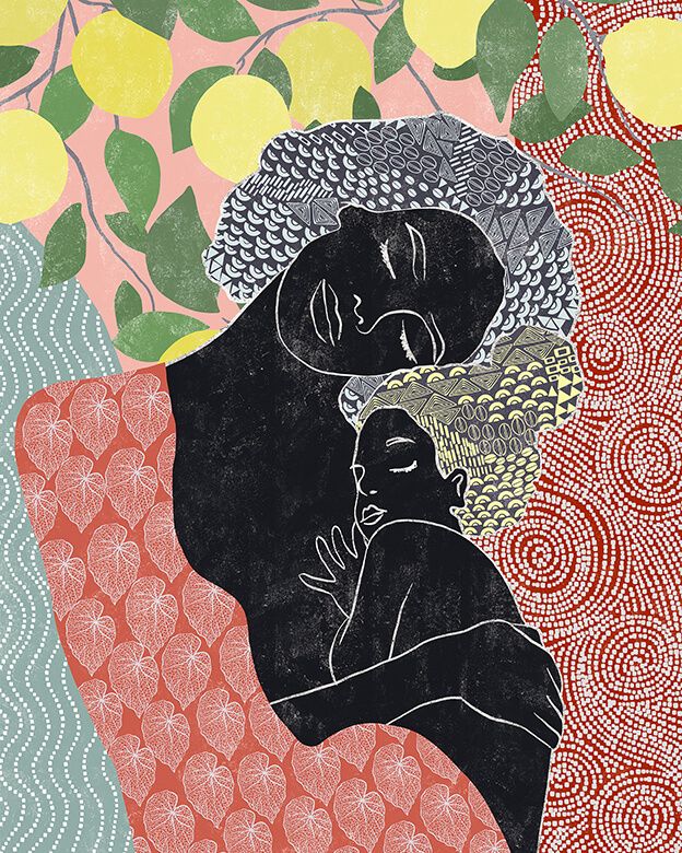Mutter und Tochter - Bunt 02