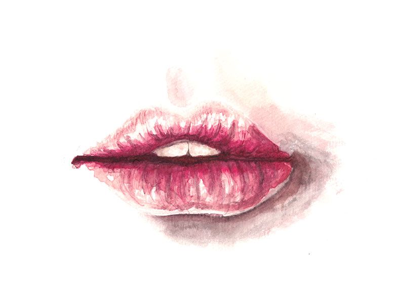 Rote Lippen