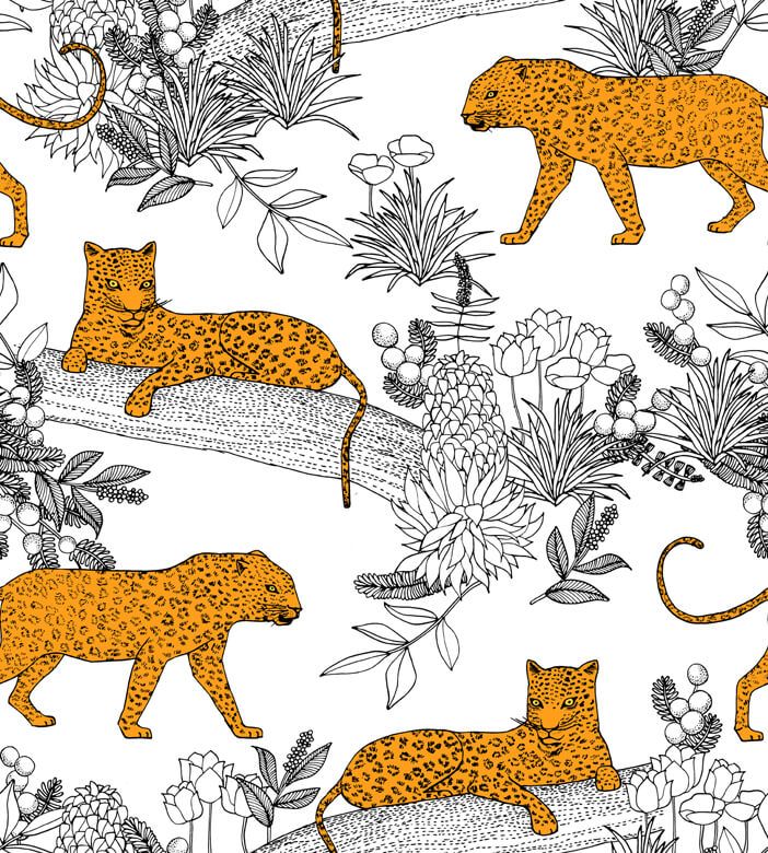 Serengeti Leoparden – White