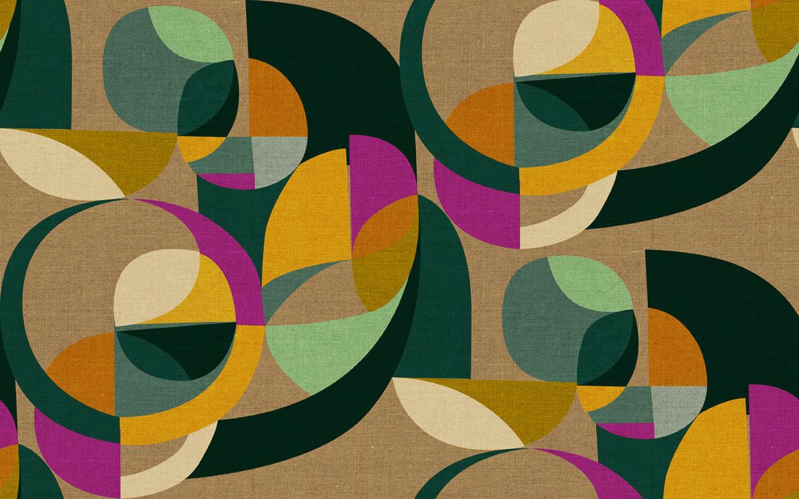 Modern Circles - Canvas