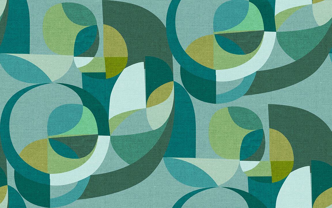 Modern Circles - Teal