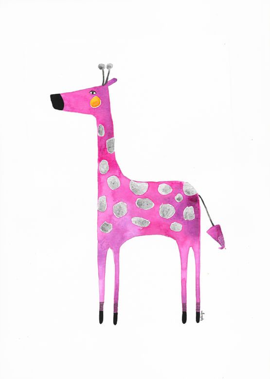 Die pinke Giraffe