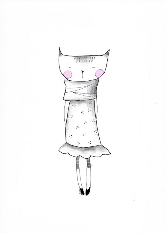 Lillycat im Kleid