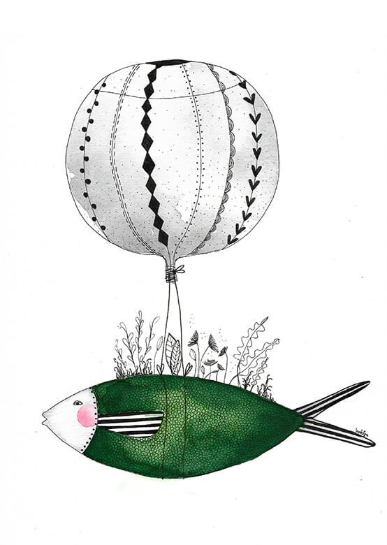 Fisch und Ballon