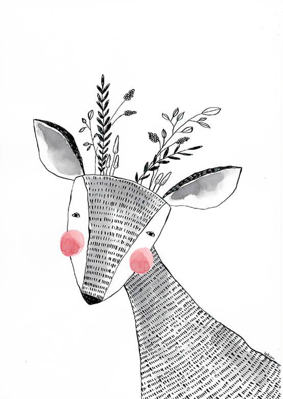 Florales Geweih