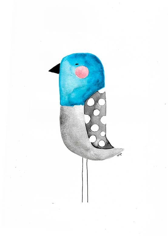 Blauer Vogel