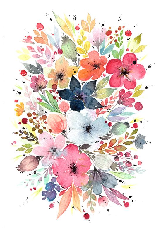 Farbenfroher Blumenstrauß