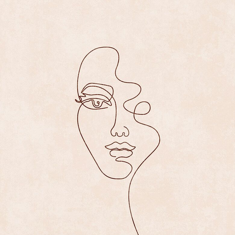 One Line Face
