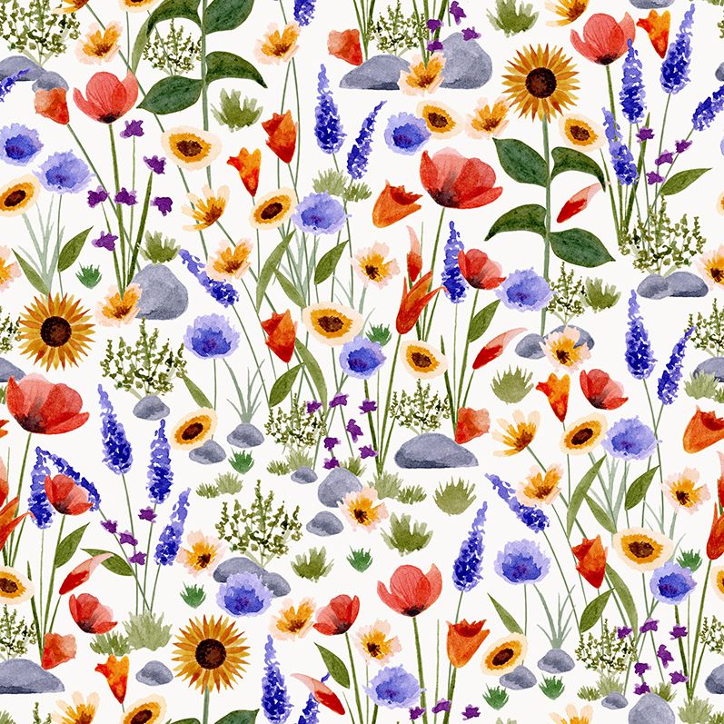 Frühlingsblumen Muster