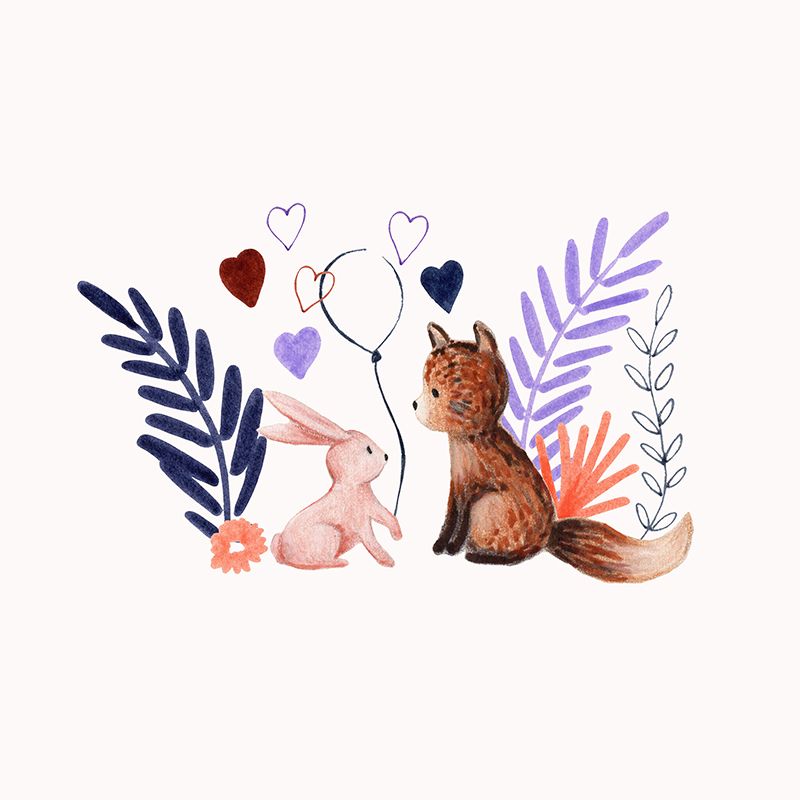 Fuchs und Hase