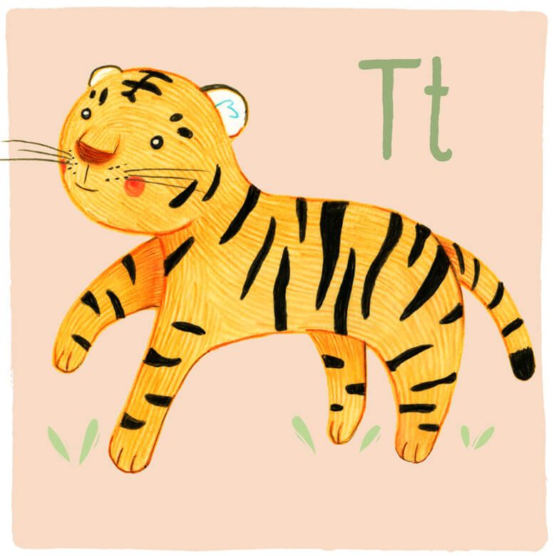 Buchstabe T – Tiger