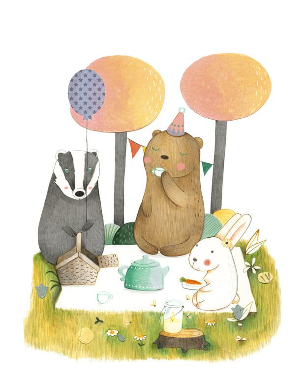 Picknick mit Freunden