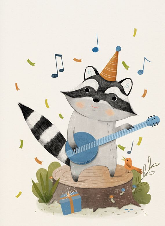 Musikalischer Waschbär