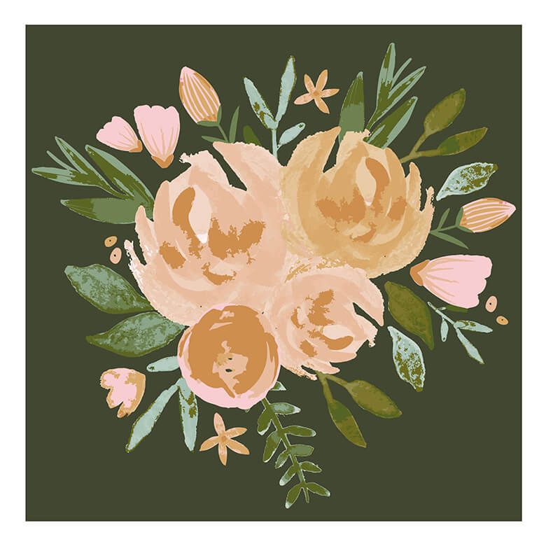 Floral - dunkel