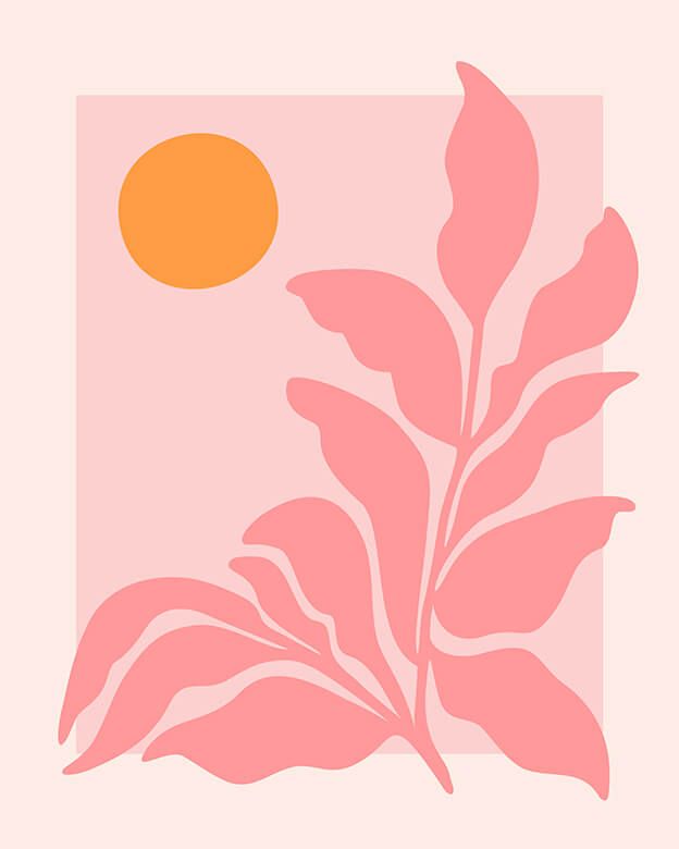 Sonniger Pinker Garten