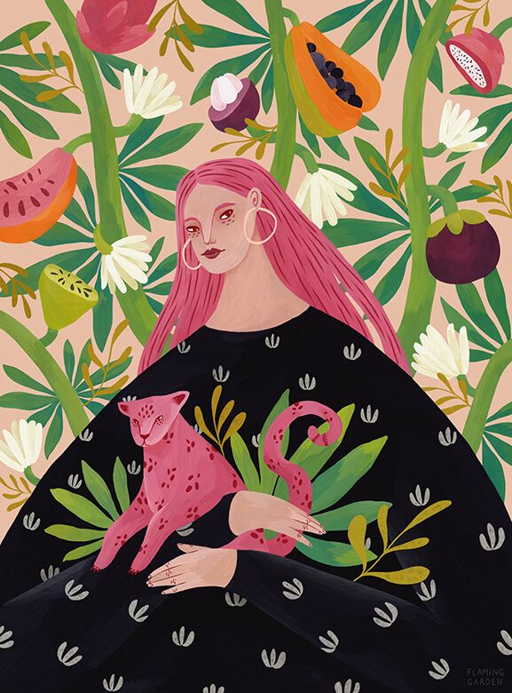 Tropische Dame