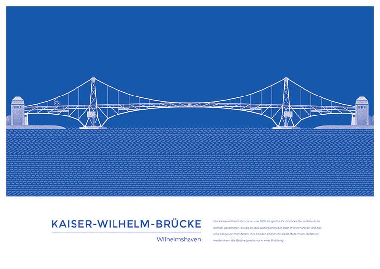Architektur - Kaiser-Wilhelm-Brücke Wilhelmshaven