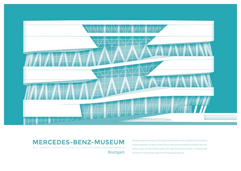 Architektur - Mercedes Benz Museum Stuttgart