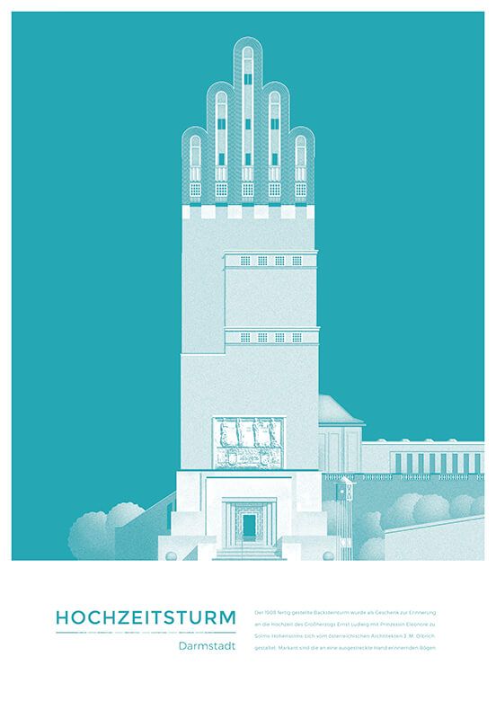 Architektur - Hochzeitsturm Darmstadt