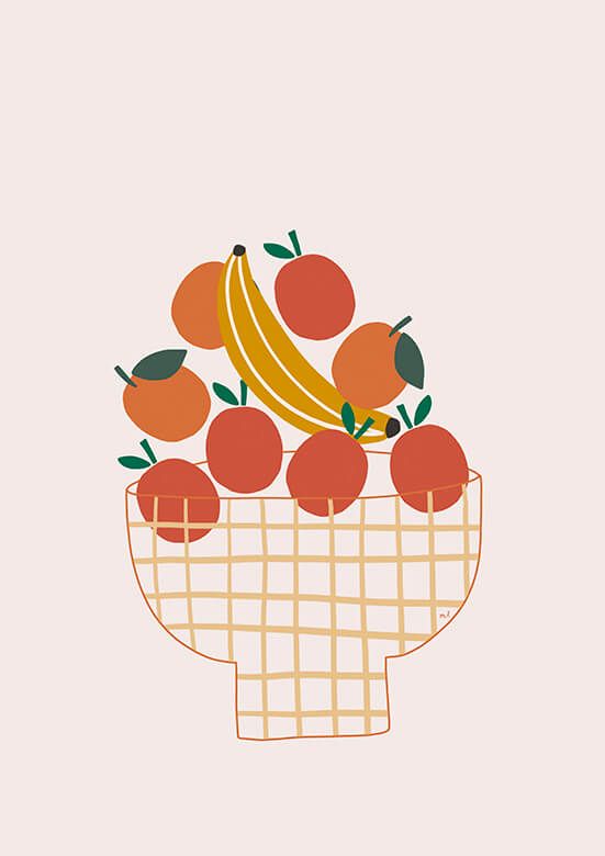 Bunte Obstschale