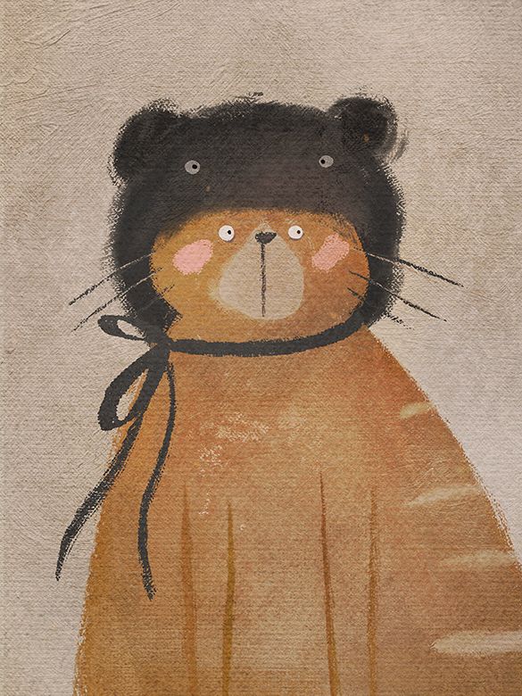 Katze mit Hut