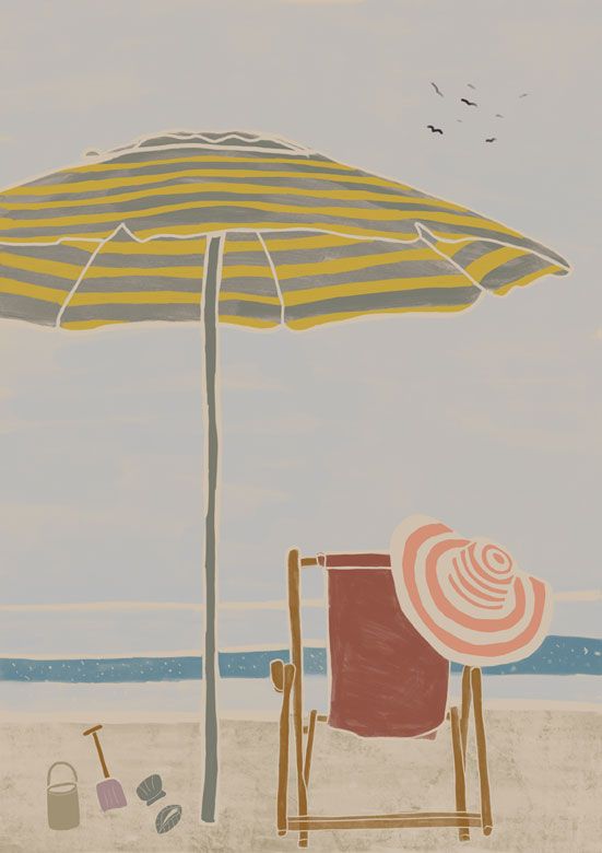 Am Strand – Liegestuhl