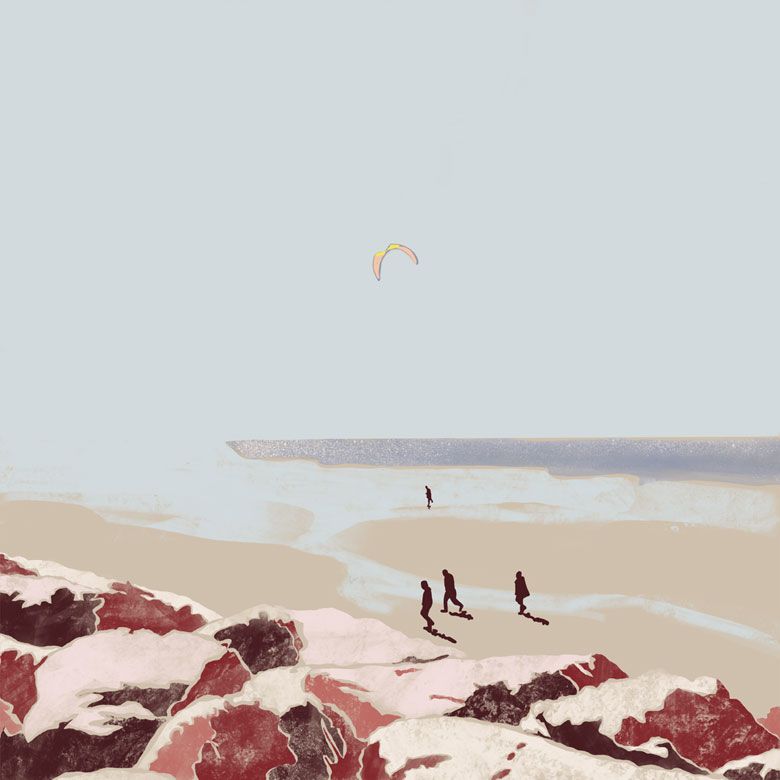Am Strand – Spaziergang