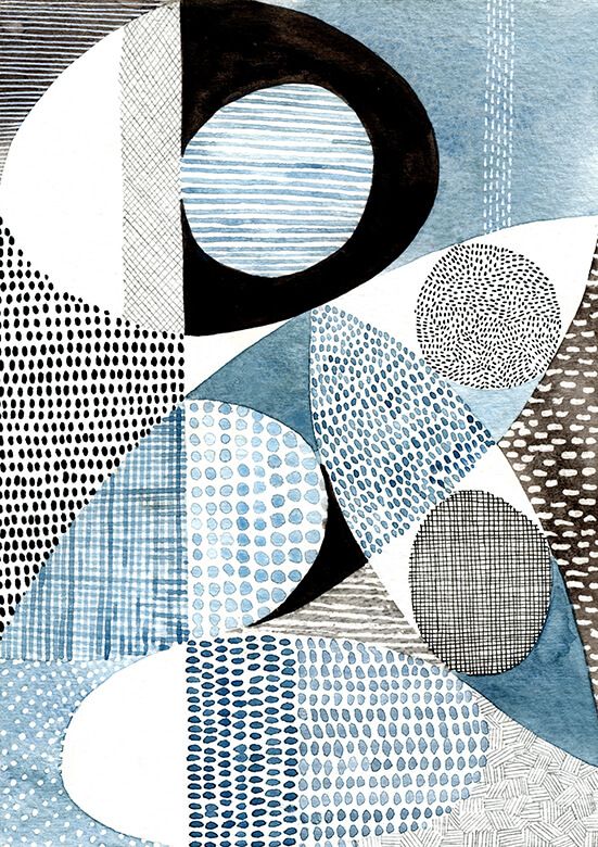 Mid Century Mordern - Blau