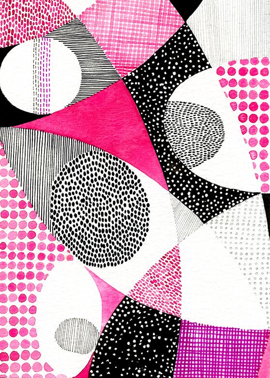 Mid Century Mordern - Magenta
