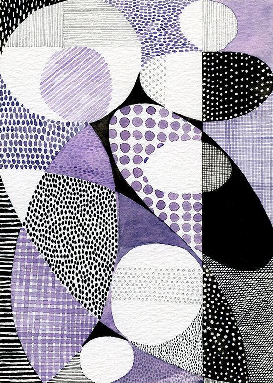 Mid Century Mordern - Violett