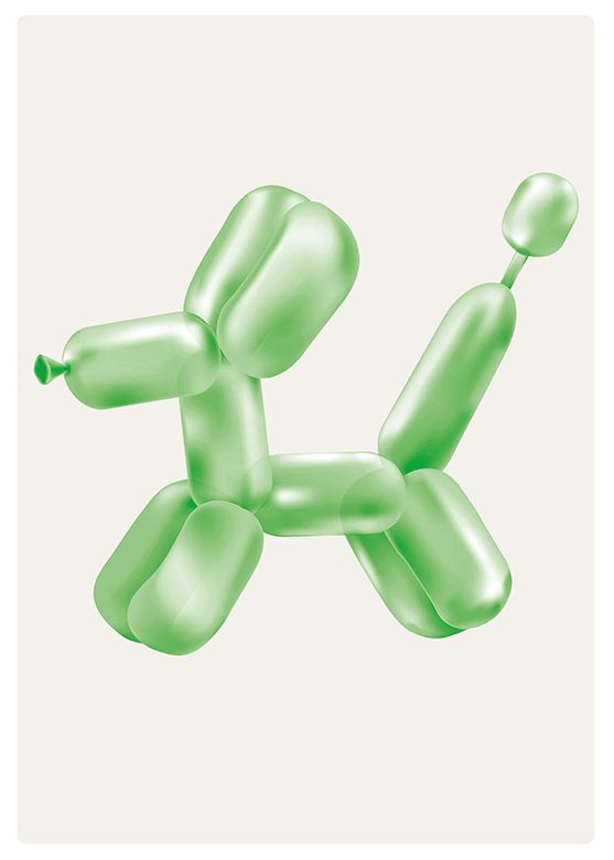 Balloon Dog - Grün