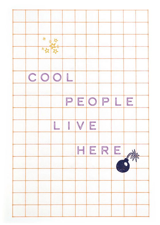 Cool People live here - Orange